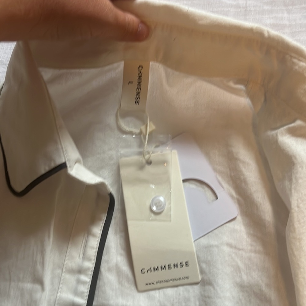 Nwt Commense Button Down Blouse- L - image 3